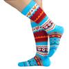 Christmas Stocking Cartoon Mid-Calf Socks: Absorbent, Breathable Cotton Socks for Men & Women – Thickened Terry Trendy Design.