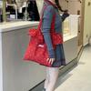 Fashion Shoulder Bag Wave Point Chiffon Large Capacity Fairy Mesh Handbag Commuting Handbag Korean Style Tote Bag Women Vacation