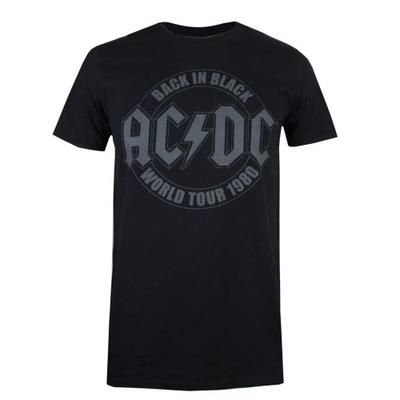 Mens Back In Black Emblem T-Shirt