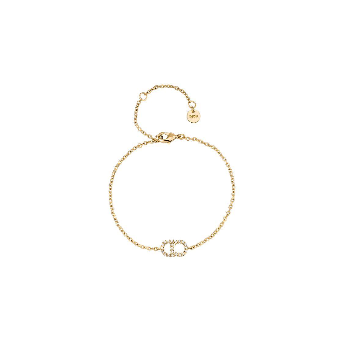 

Dior White Crystal Metal Mixed Material Bracelet Women Bracelet Gold B0845CDLCY-D301 Box+Shopping Bag