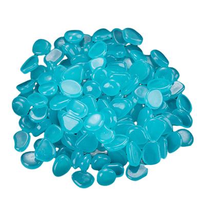 100Pcs Outdoor Decorative Stones Multifunction Glow In The Dark Pebbles Glowing Stones Rocks Pebbles for Aquarium Fish Tank