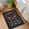 Floral Print Entrance Mat Carpet Living Room Dining Room Laundry Floor Mat Bath Balcony Hallway Non-slip Door Mat
