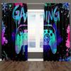 Vibrant Game Pattern Printed Curtains   Bedroom and Living Room   Home Decoration   Room Decoration