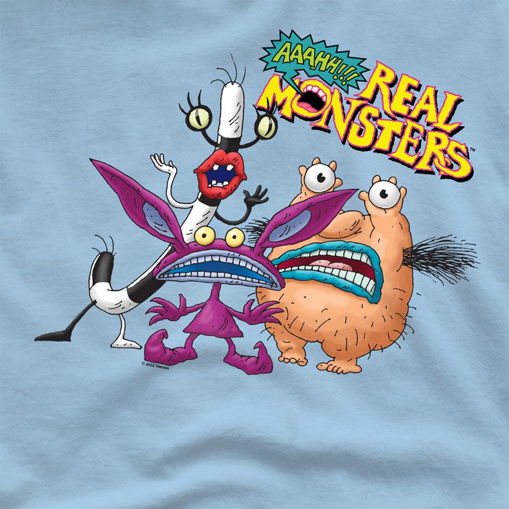 Aaahh!!! Real Monsters Unissex Adulto Camiseta Oblina, Ickis & Krumm