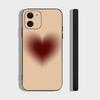 Full Screen Love Phone Case For IPhone 17 Air 16 15 14 13 Pro Max 11 12 Black Silicone Cover
