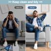 Silicone Couch Cup Holder Tray with Side Pockets Armrest Storage Tray Waterproof Sofa Arm Organizer for Snack Drinks Spectacles