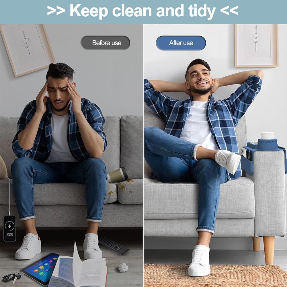 Couch Becherhalter Silikon Rutschfest Sofa Untersetzer Sessel Sofa Liege Fernbedienung Organizer Halter Sofa Armlehnen Ablage