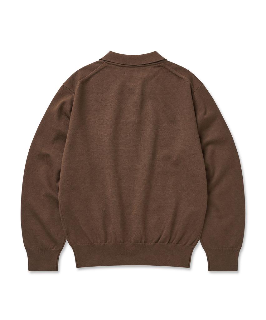CUZNELLO Soft Collar Knit_Brown