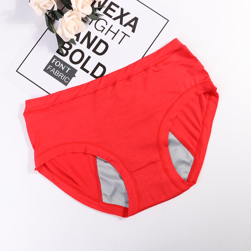 Auslaufsichere Menstruationshöschen, Damen-Unterwäsche, physiologische Hosen, Baumwolle, nahtlose Slips