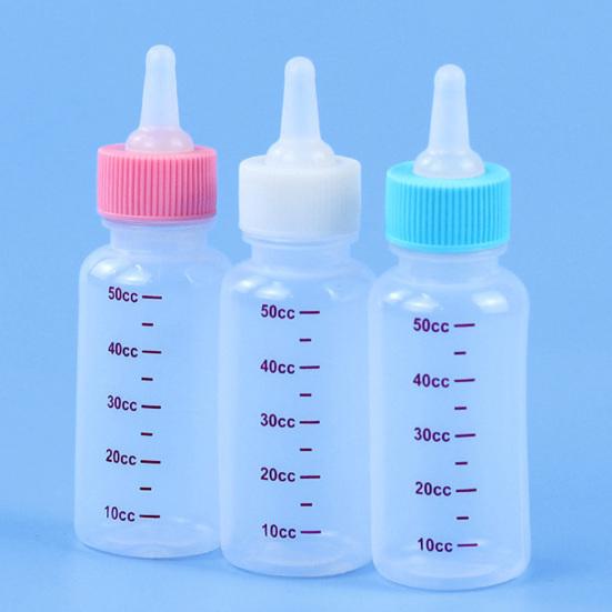 6 buc. 50 ml biberon transparent rezistent la lapte pentru mușcături pentru pisici, cântar pentru cățeluș, pentru animale de companie, pisică, hrănitor pentru câini, provizii pentru animale de companie