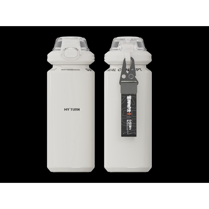 

Wheat Field Bud 316 Stainless Steel Pop-Up Lid Large-Capacity Thermos Cup 2025 New Model Pop-Up Lid Outdoor Sports Water Cup Amber White 630ml(Low-Key and Timeless)