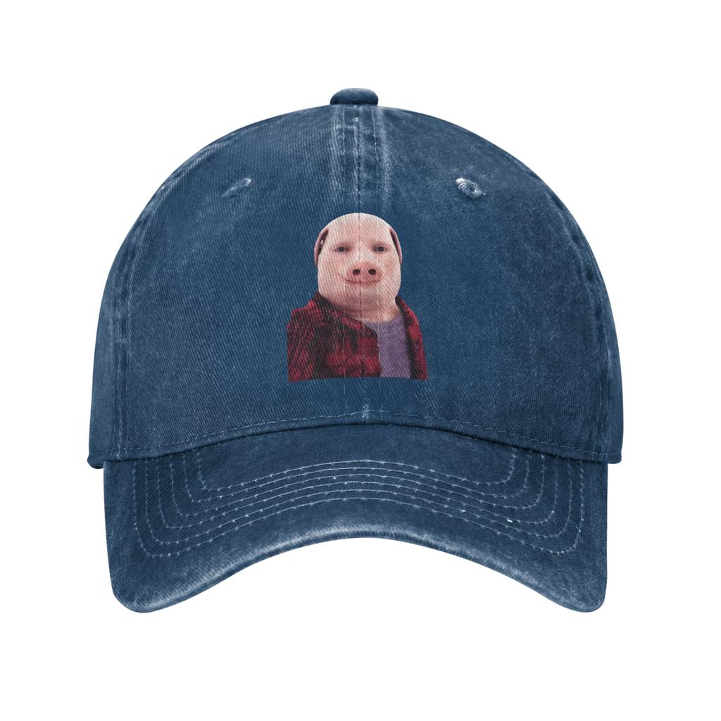 John Pork ruft Jeansstoff Kappe Lässig Baseballkappen Verstellbarer Hut Sommer Unisex Baseballkappen