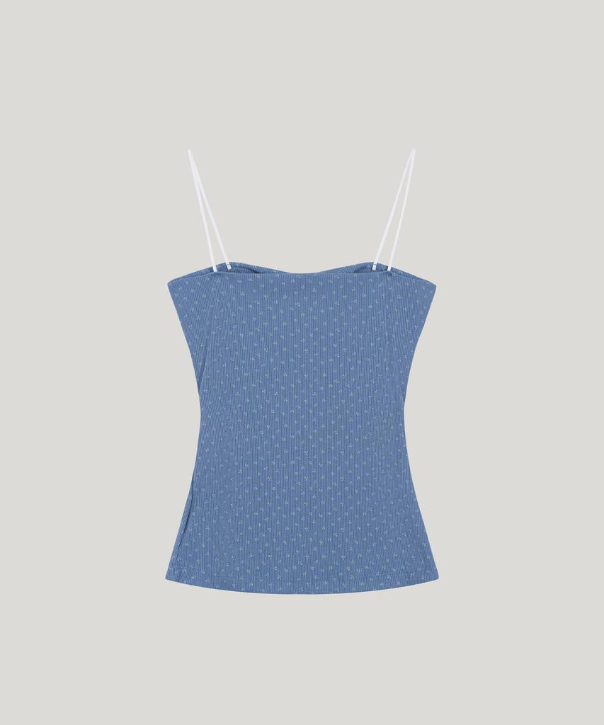 Poeteuseoul Floral Camisole & Cardigan Set_Blue