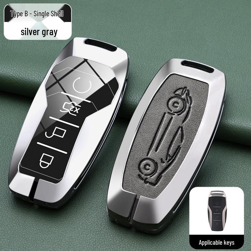 BYD Han, Tang DM, Qin PLUS, Song Pro/Max, Yuan Car Metal Key Case (2021 Model)