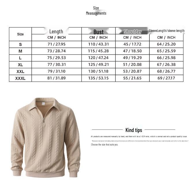 European Jacquard Knit Half-Zip Hoodie for Men - Autumn/Winter Casual Sportswear