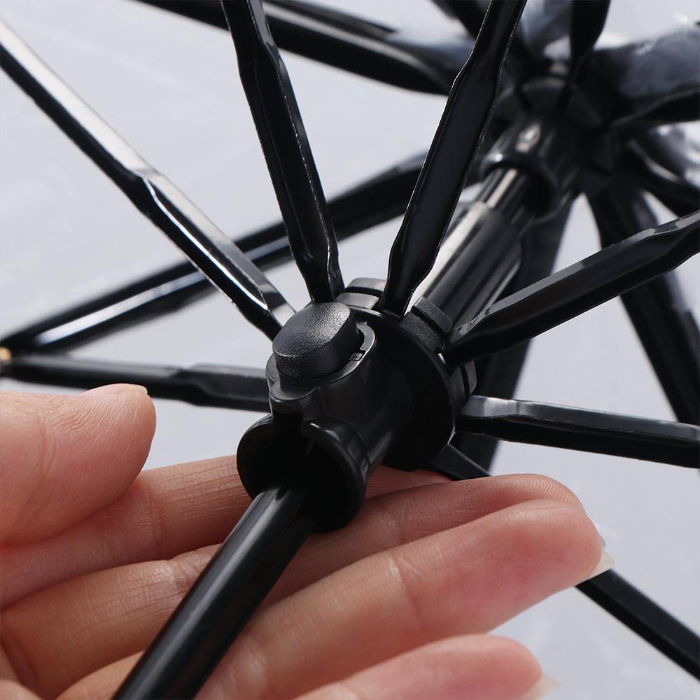 Windproof Clear Rain Umbrella Rainproof Folding Sun Umbrella Transparent Automatic Umbrella Women