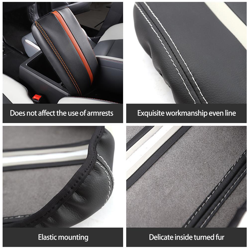 Car Armrest Console Storage Box Central Control Leather Cover For MG 4 MG 4 EV EH32 MuLan 2024 2024 Auto Accessories