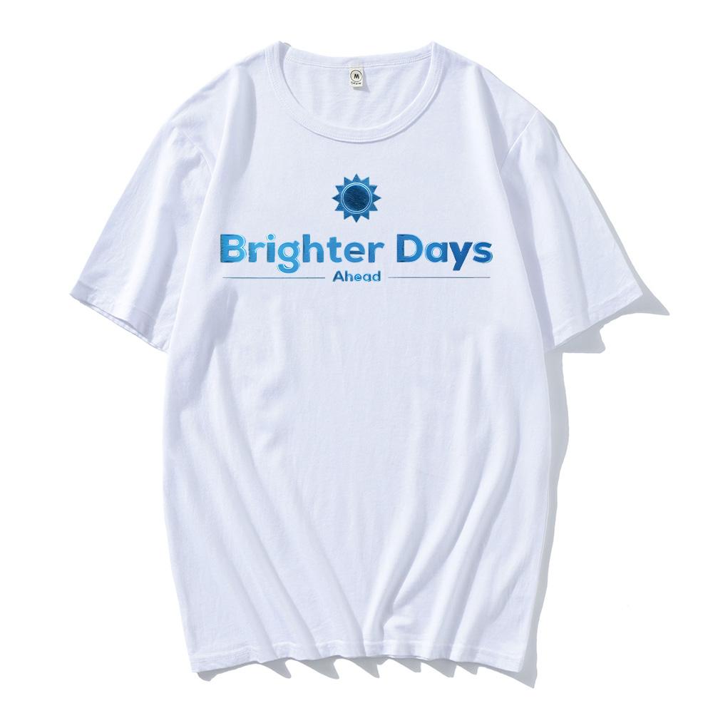 Ariana Grande Brighter Days Ahead Grafikdruck T-Shirts Herren Damen Vintage Hochwertige Baumwoll-T-Shirts Mode Lässige T-Shirt Tops