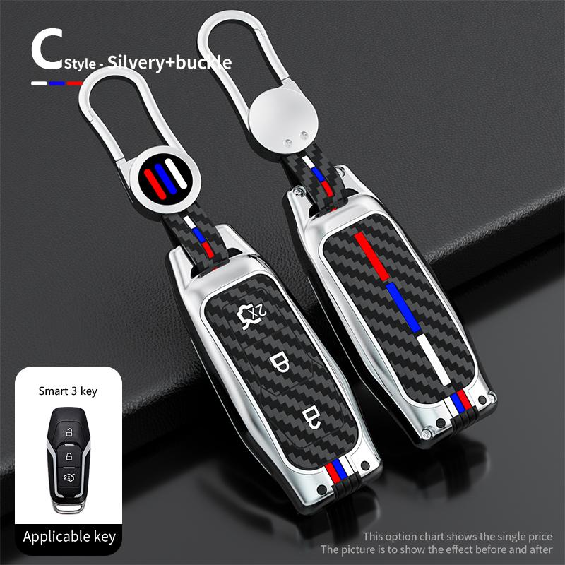 Car Remote Key Case Cover Shell Fob For Ford F-150 Mondeo Galaxy S-Max Explorer Ranger 2015 2016 2017 2018 Car Styling Accessory