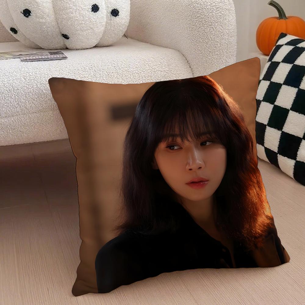 Actor Elegant LLee Bo Young Cushion Cover Throw Pillow Cover Hidden Button Durable Polyester Chair Cushion