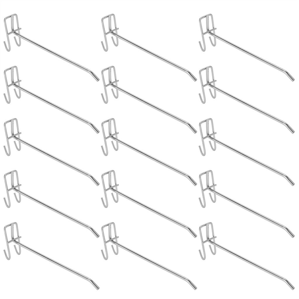 30pcs Supermarket Hook Iron Grid Shelf Hook Jewelry Display Shelf Hook 3.5mm Thickness20cm / 7.9in