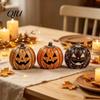 Desktop Holiday Party Ornament 3/4Pcs Vintage Wooden Pumpkin Decor, Rustic Fall Tabletop Centerpiece, Farmhouse Sturdy Thanksgiving Centerpieces
