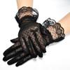 Wedding Party Summer Lace Fabric Sunscreen Gloves Bridal Gloves Mittens Jacquard Gloves