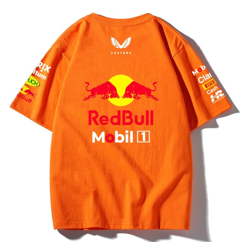 Red Bull Racing F1 Team T-Shirt Oracle Honda Bybit Print Oversized Men Women Casual Cotton Tee