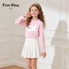 FivePlus Girls' Pure Cotton Long-Sleeve T-Shirt