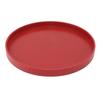 Tea Tray Wooden Wine Red Round Tea Plate Green Tea Baking Serving Plate for Home Tea House 27cm   10.63in