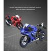 1/12 YAMAHA R1 Spielzeugmotorradmodell Legierung Diecast mit Sound Licht Gummireifen Maßstabsmodell Motorrad Spielzeug für Kinder Sammlung