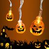 New Led Halloween Pumpkin/Little Ghost String Lights Decorative Atmosphere Lights Halloween Wall Decorations, Room Decoration Night Lights