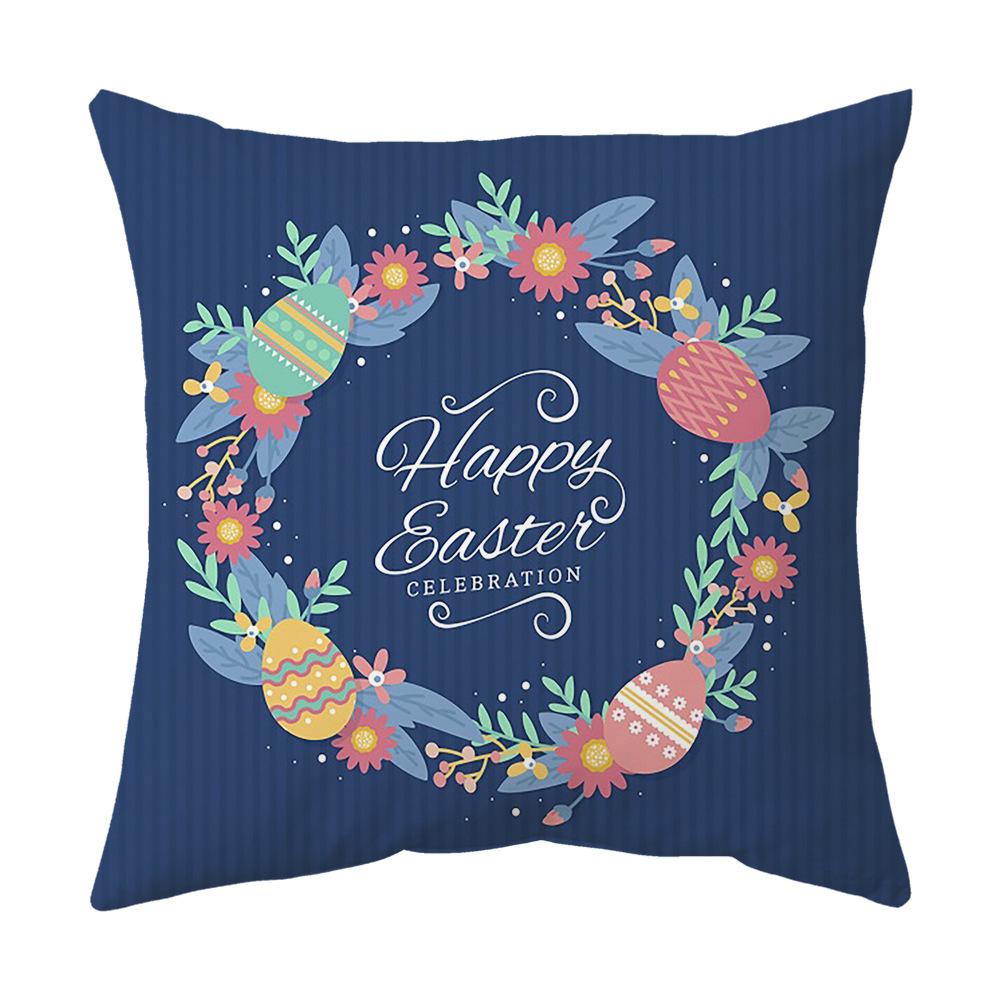 Easter Pillow Cover, Living Room Sofa Cover, Car Cushion Cover, Bay Window Cushion, Office Waist Protector