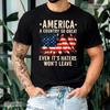 America A Country So Great T-shirt - Funny Patriotic USA Flag Patriot Tee