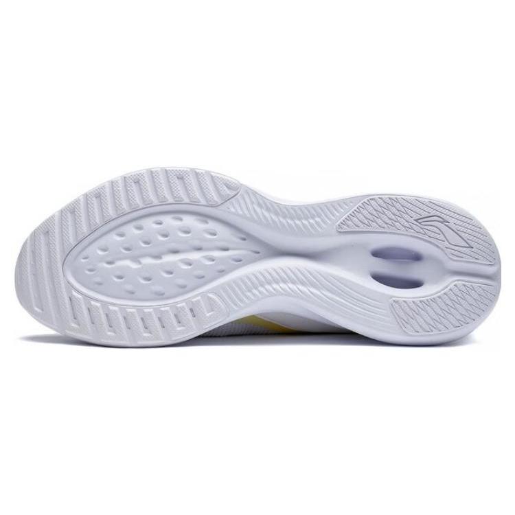 Li Ning Abrasion Resistant Breathable Low Top Running Shoes Men's White Green ARST009-2