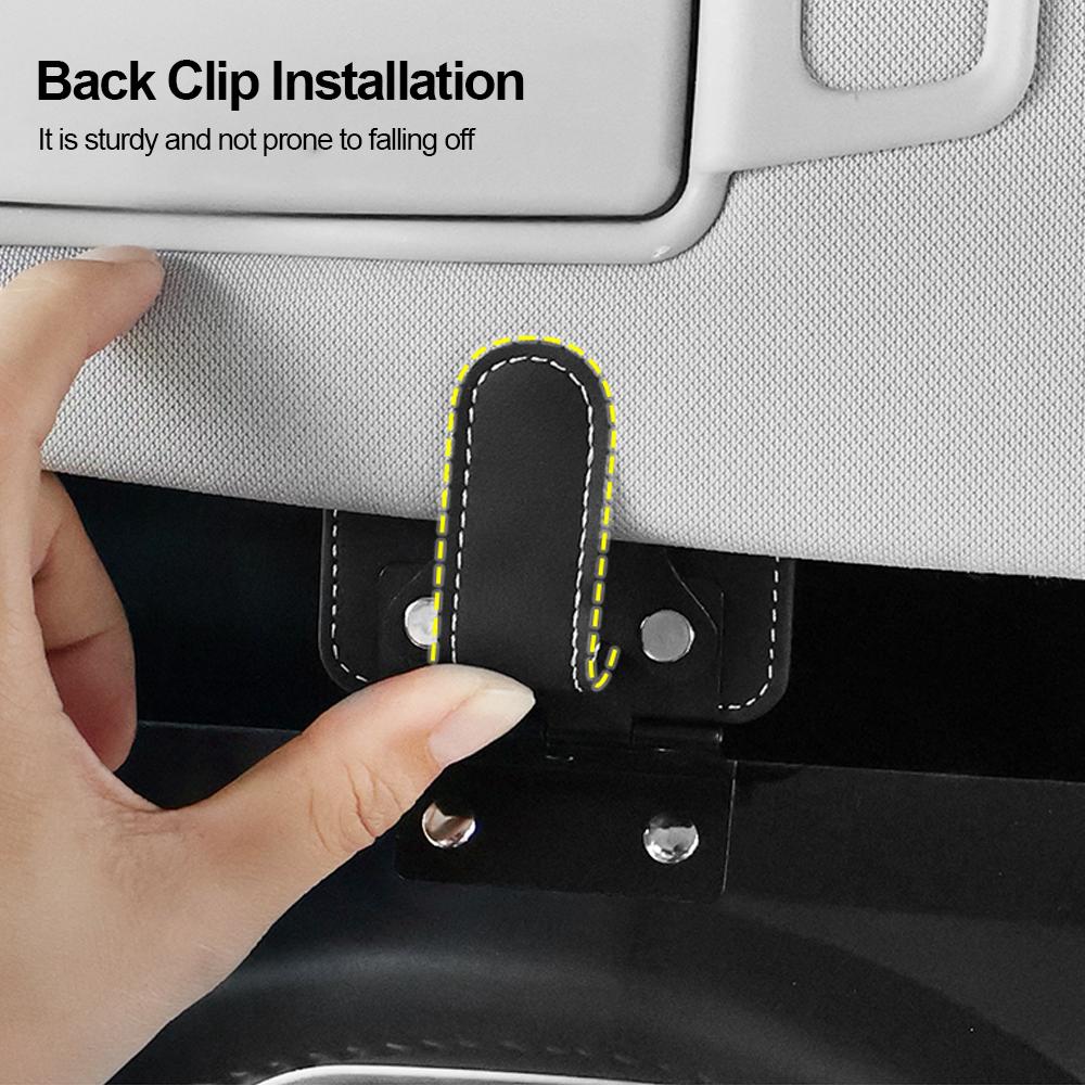 Magnetischer Sonnenbrillenhalter für das Auto mit Sonnenblenden-Brillenclip Brillenaufhänger Tragbarer Ticketkartenclip Blendschutz-Sonnenblendenplatte