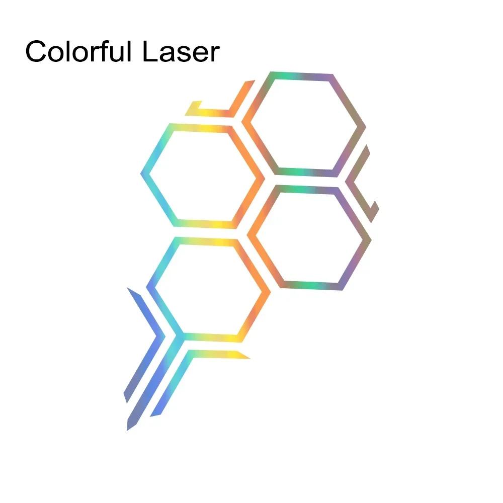 

Creative Honeycomb Pattern Car Engine Hood Sticker Racing Style Car Hood Vinyl Decal Auto Body Decoration Sticker Accessories 60cmx34cm