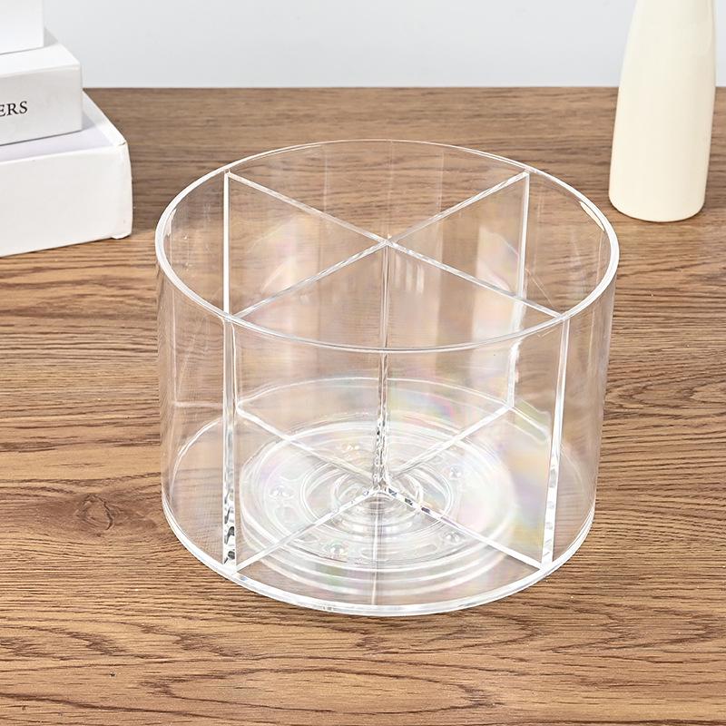 Acrylic Rotating Desktop Pen & Stationery Organizer