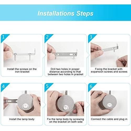 Lampe chevet murale - ledmo - 2 lumières - 3w - 3000k blanc chaud - applique liseuse