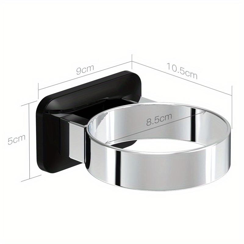 

Стеллаж для хранения фенов без ударов, настенный держатель для фена, подставка, полка для дома, ванной комнаты, гардеробной, органайзер без дрели чёрный