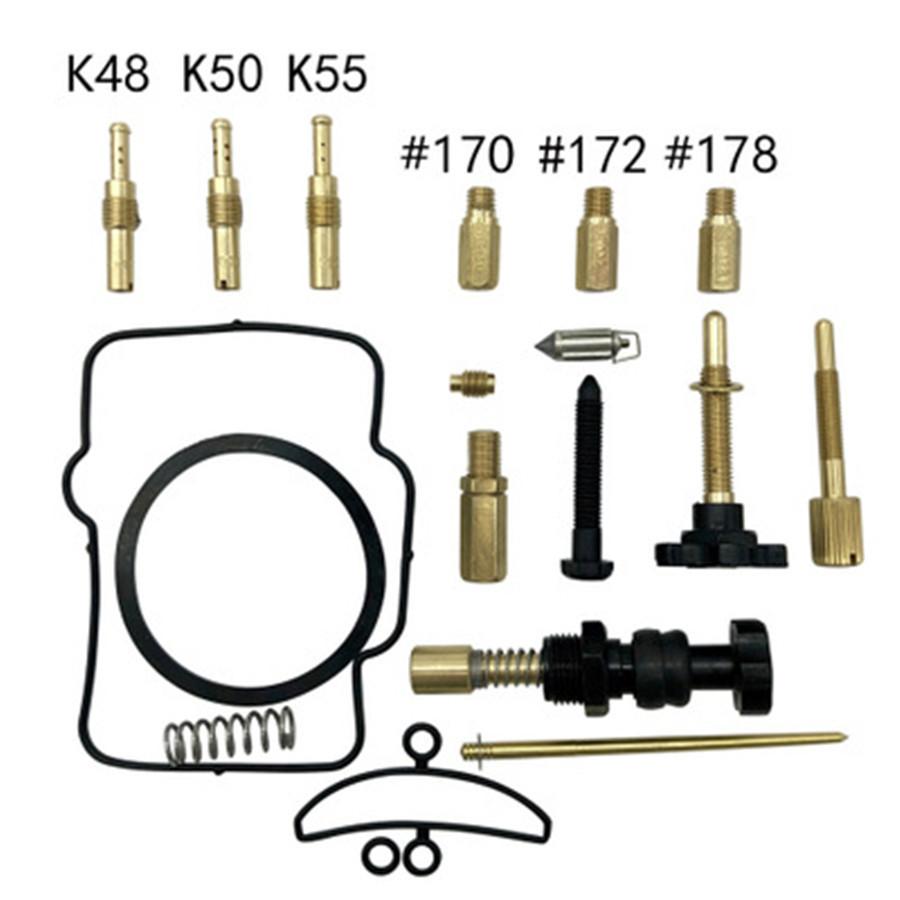 Carburetor 38mm with Repair Kit  For Flat Slide Air Striker Carburetor KTM 250 250SX 250EXC Dirt Bike Honda ATV TRX250R CR250 ATC250R SUZUKI LT250