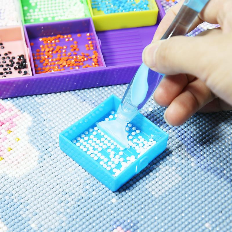 5D Resin Diamond Painting Pen Replacement Pen Heads Point Drill Pens with Clay Suitable for DIY Art Crafts Diamond Painting