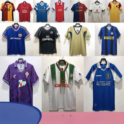 Vintage Jerseys, Football Uniforms, Chelsea Classic Nostalgic Thai Version Of Game Training Clothes, Short Sleeve Breathable Sportswear