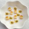 100pcs Cute Cartoon Bee Nail Art Accessories DIY Nail Art Hand Drawn Flat Back Accessories, Scrapbook Accessories Jewelry Making