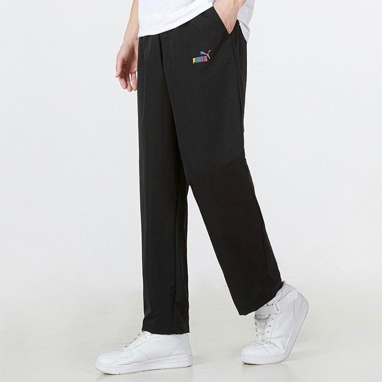 Puma Logo Track Pants 'Black' Unisex 671966-01