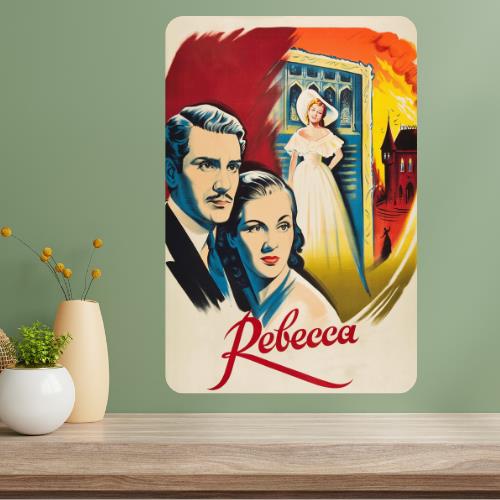 

Rebecca Classic Movie Metal Poster Sign 20x30cm（7.8x11.8inch）