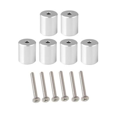 Jeyaic Aluminium Webstuhl Lagerstange Halterung für Autodachgepäckträger Stange Aufsteller Rohrhalterung