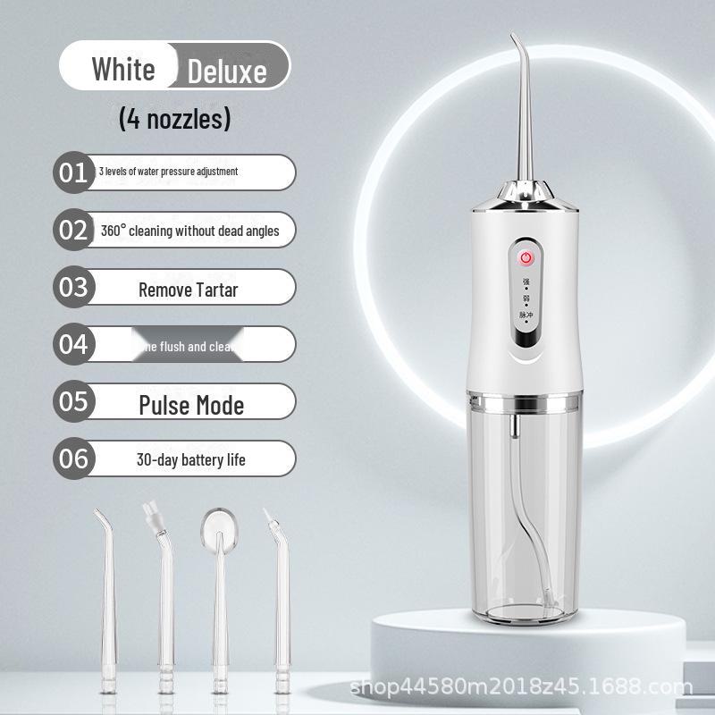 Usmile Portable Electric Water Flosser with Four Heads for Oral Care