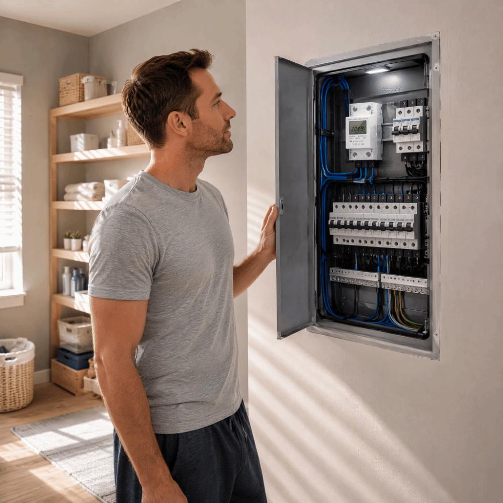 Digital Display Electric Meter Single Phase Power Consumption Monitor Household Energy Monitoring