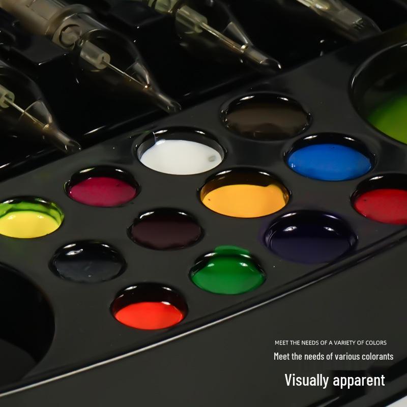 Tattoo Ink Cup Palettes - 12 Disposable Microblading & Paint Palettes